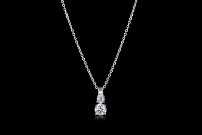 Claire Double Pendant WG
