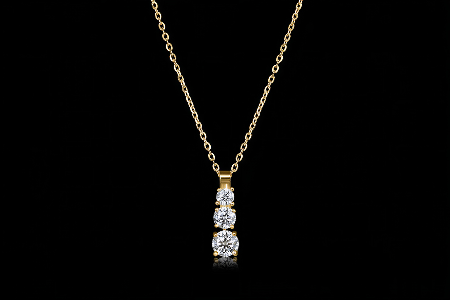 Claire Triple Pendant YG