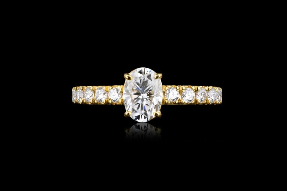 Audrey Oval Solitaire Ring - Image 4