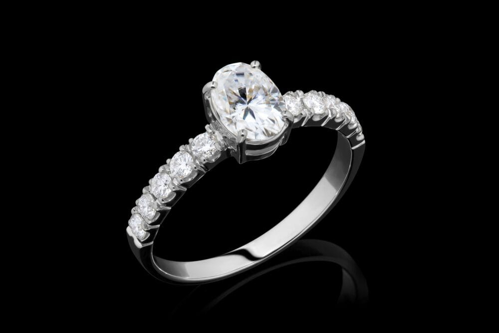 Audrey Oval Solitaire Ring - Image 2