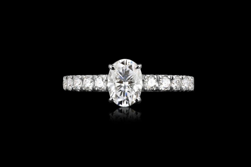 Audrey Oval Solitaire Ring - Image 3