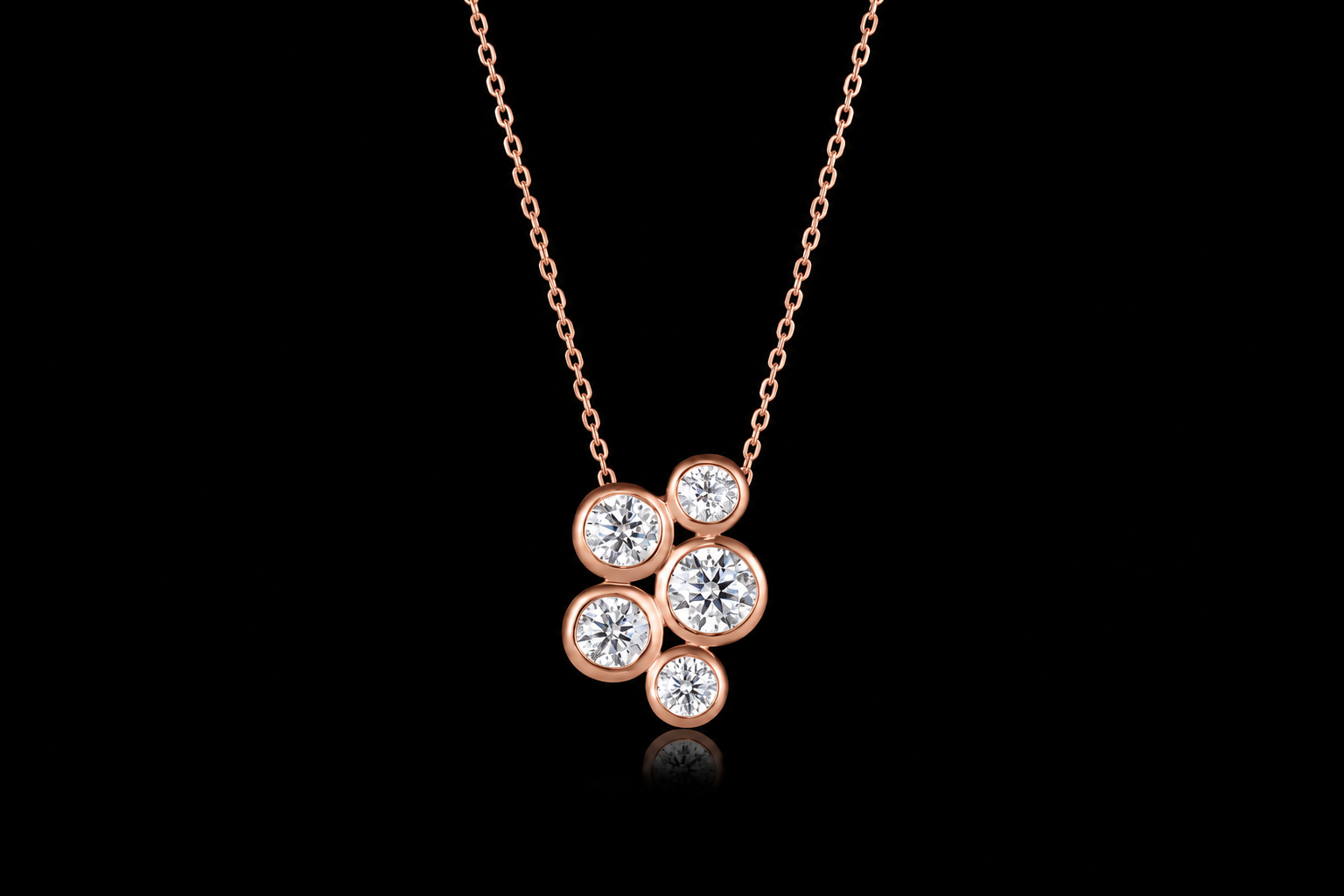 Diana Bezel Necklace RG