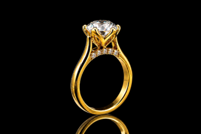Chelsea Ring with Reflection YG