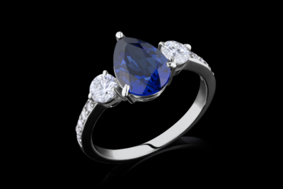 Shirley Sapphire Ring WG